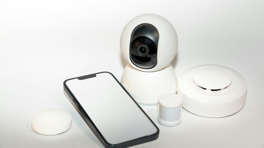 smart door lock and security camera