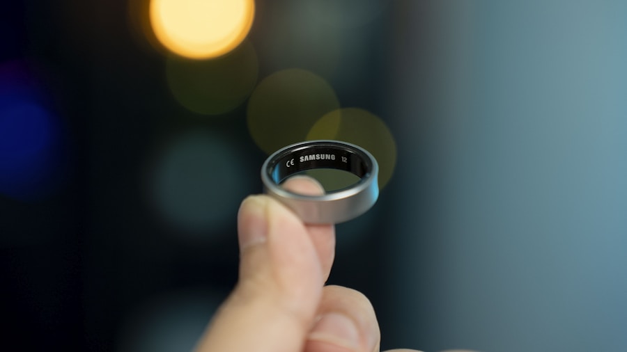 smart ring wearable technology close up