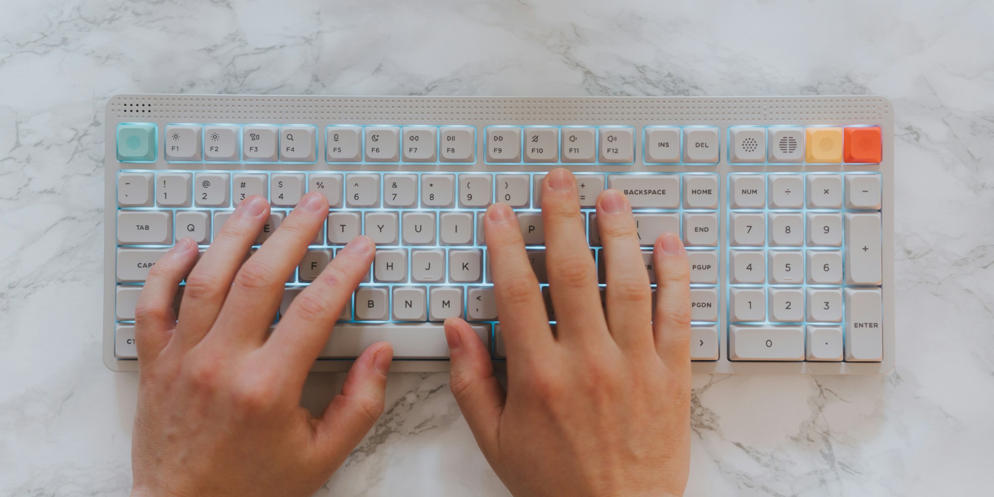 Split Mechanical Keyboard with Built-In Touchpad Launches