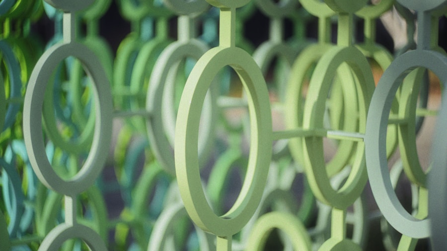 DIY Beaded Curtain Project Goes Viral for Pet Owners and Home Decorators 1 spray painted metal curtain rings