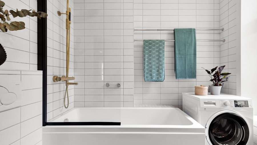 IKEA Bathroom Storage Hack Creates Extra Space Without Wall Damage 1 tension rod bathroom setup