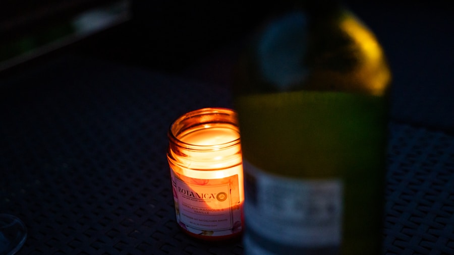 wine glass LED candle lighting