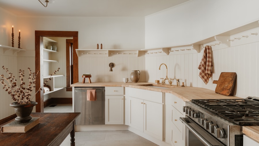 woven baskets kitchen open shelving